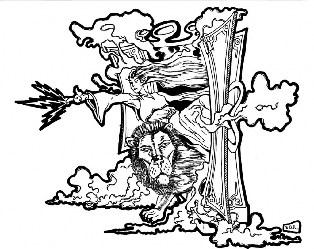 1024x813 The Lion Aslan Coloring Pages Hellokids Regarding Lion
