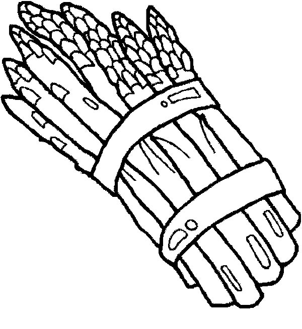 600x655 Asparagus Coloring Pages