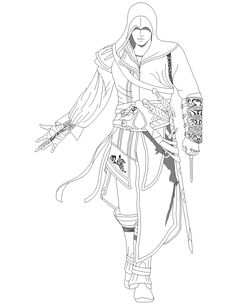 236x307 Assassin Creed 3 Coloring Pages To Kids Colored