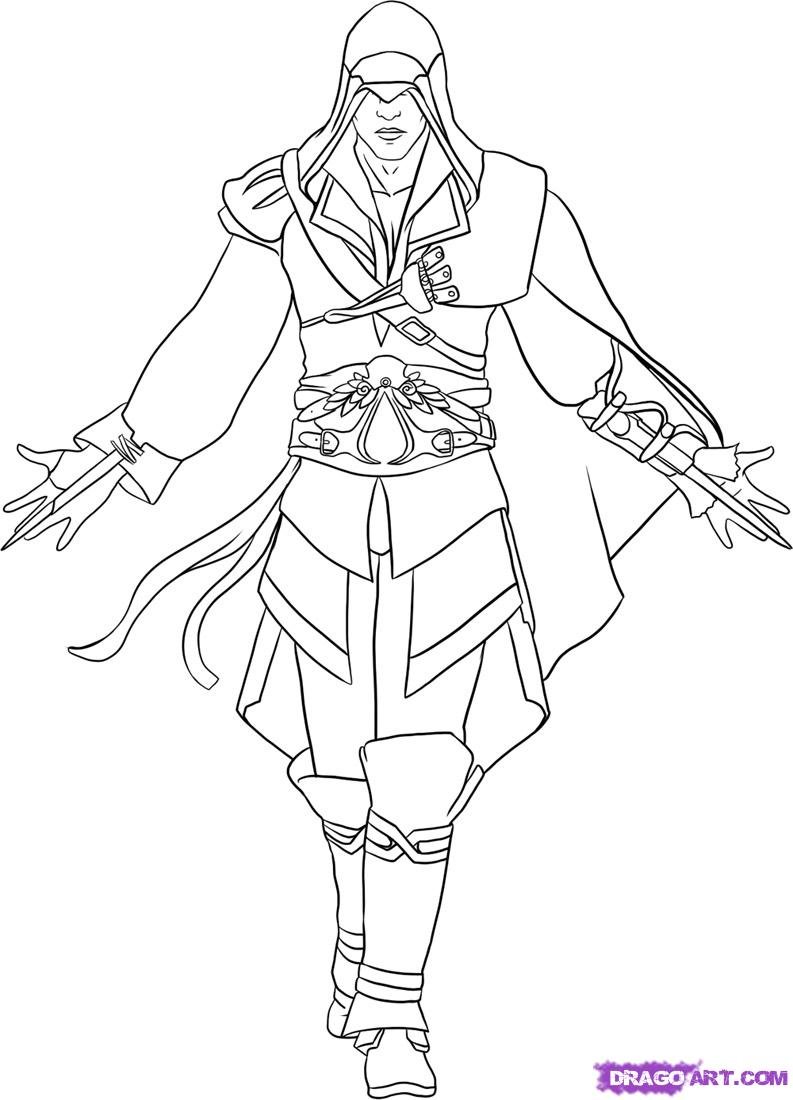 793x1100 Assassin's Creed (Video Games) Printable Coloring Pages