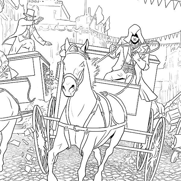 600x600 Assassin's Creed Official Coloring Book Thinkgeek