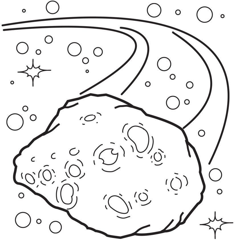 842x842 Asteroid Coloring Page Elizabeth's Next Birthday Party