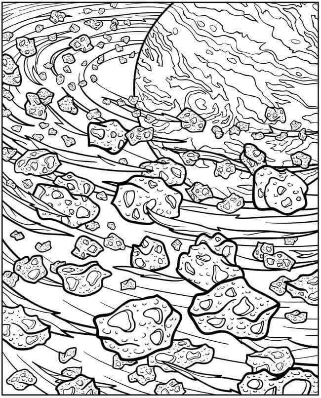 650x806 Asteroid Belt Coloring Page Coloring Pages