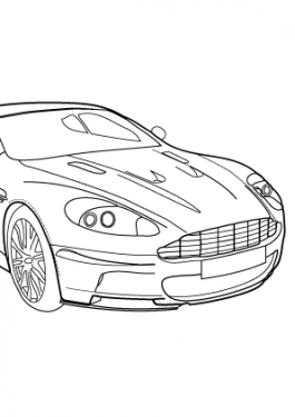 265x375 Aston Martin Coloring Page Archives Coloring