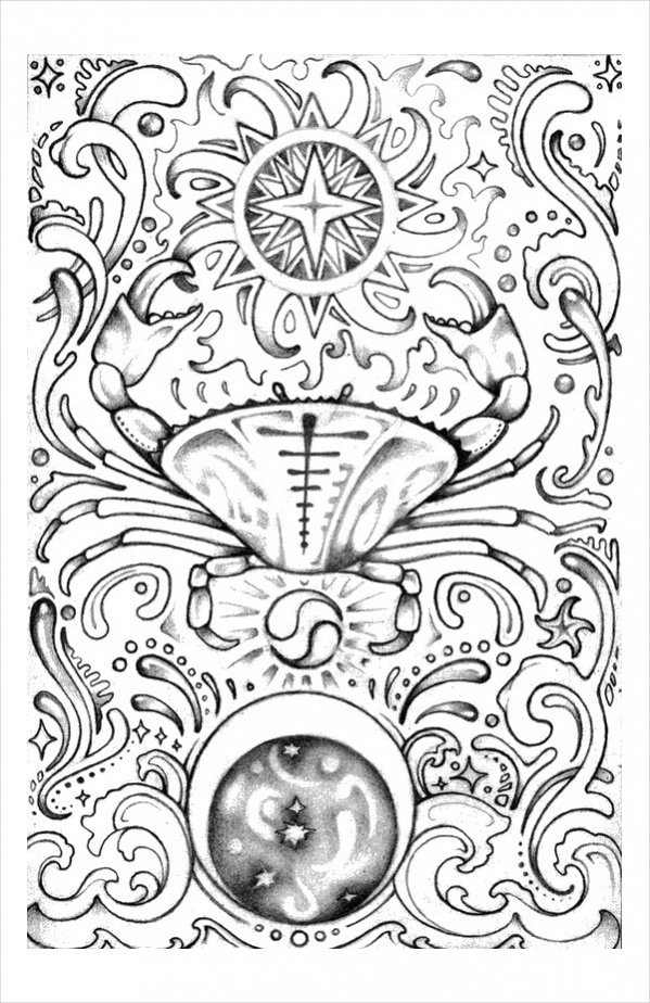 599x924 Astrology Coloring Pages Printable Astrology Coloring Page