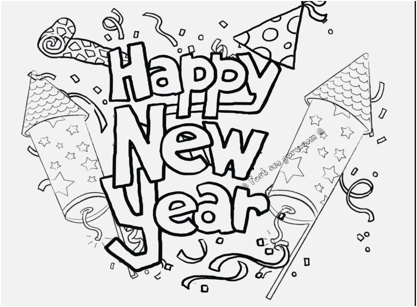 827x609 Astrology Coloring Pages Capture Pretty Happy New Year 2017