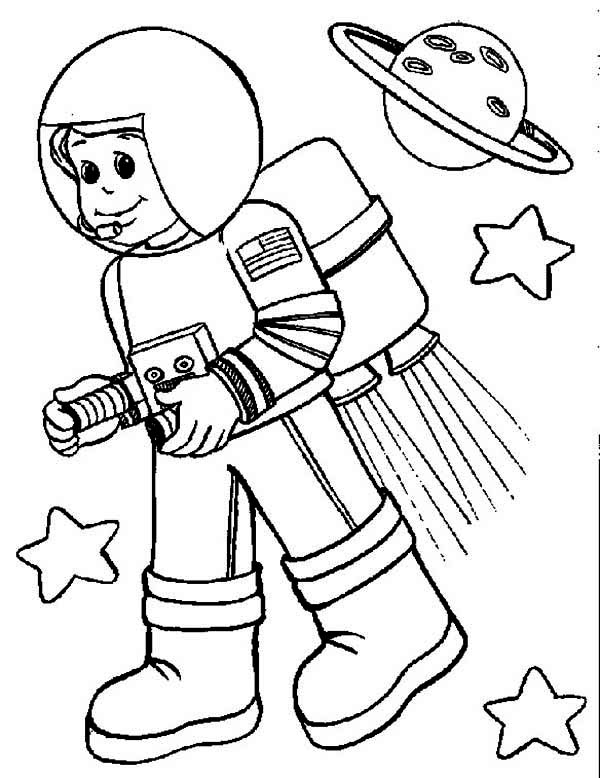 Astronaut Coloring Pages
