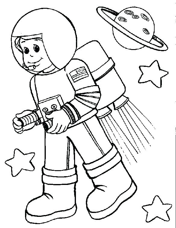 584x757 Astronaut Coloring Pages Medium Size Of Astronaut Coloring Pages