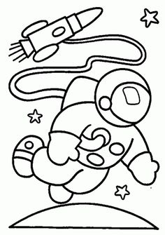 236x335 Astronaut Drawing For Kids