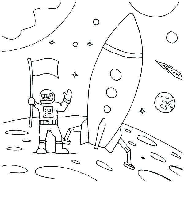 600x654 Astronaut Coloring Pages Astronaut Coloring Pages Sheet