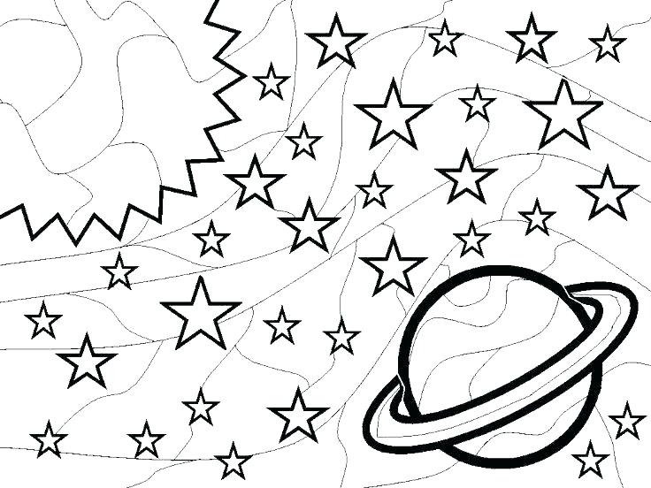 736x552 Outer Space Coloring Page
