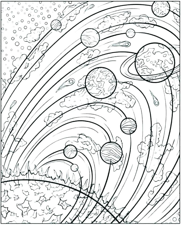 773x960 Space Coloring Sheets