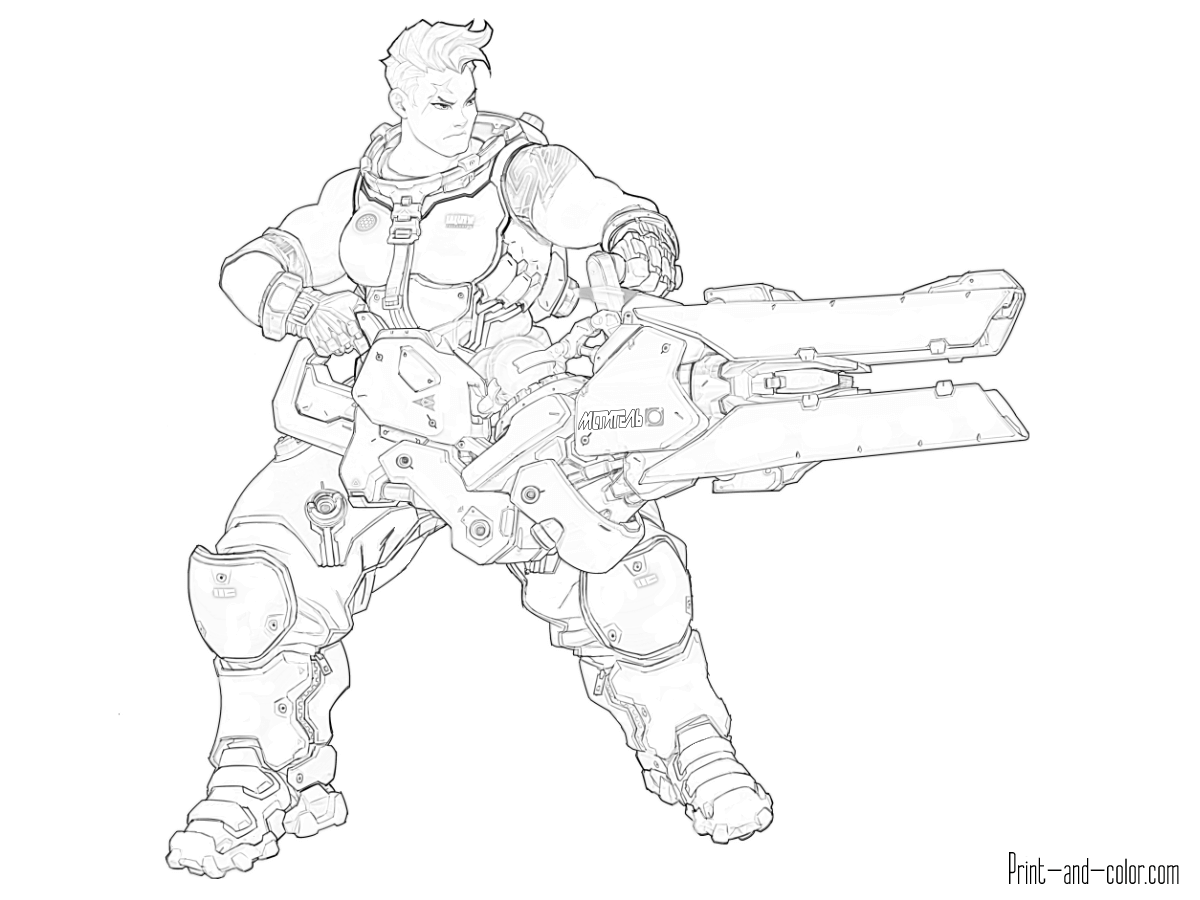 1200x900 Overwatch Coloring Pages Print
