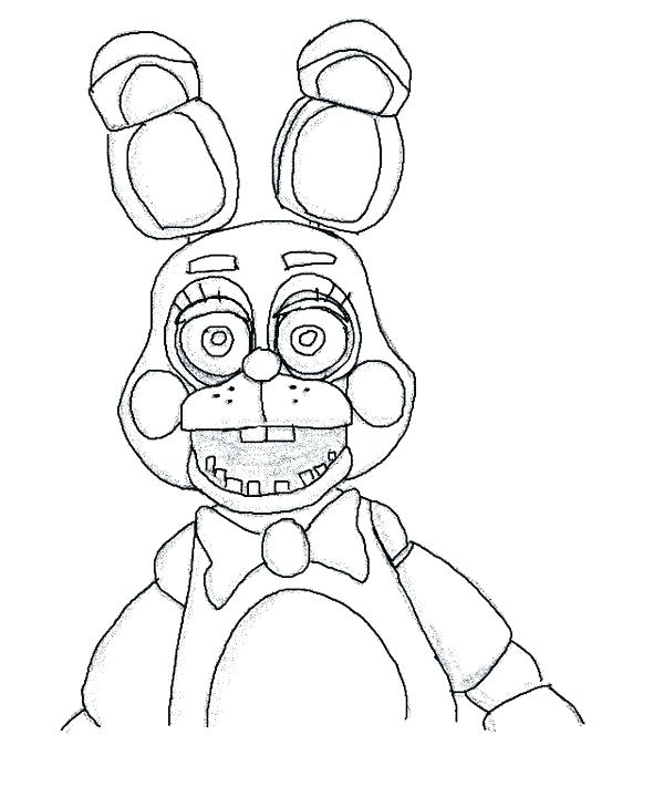 600x720 Toy Bonnie Coloring Pages Fnaf Coloring Pages Coloring Pages
