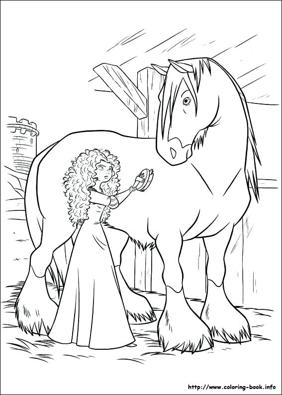 567x794 Coloring Pages Brave Princess In Brave The Movie Coloring Pages