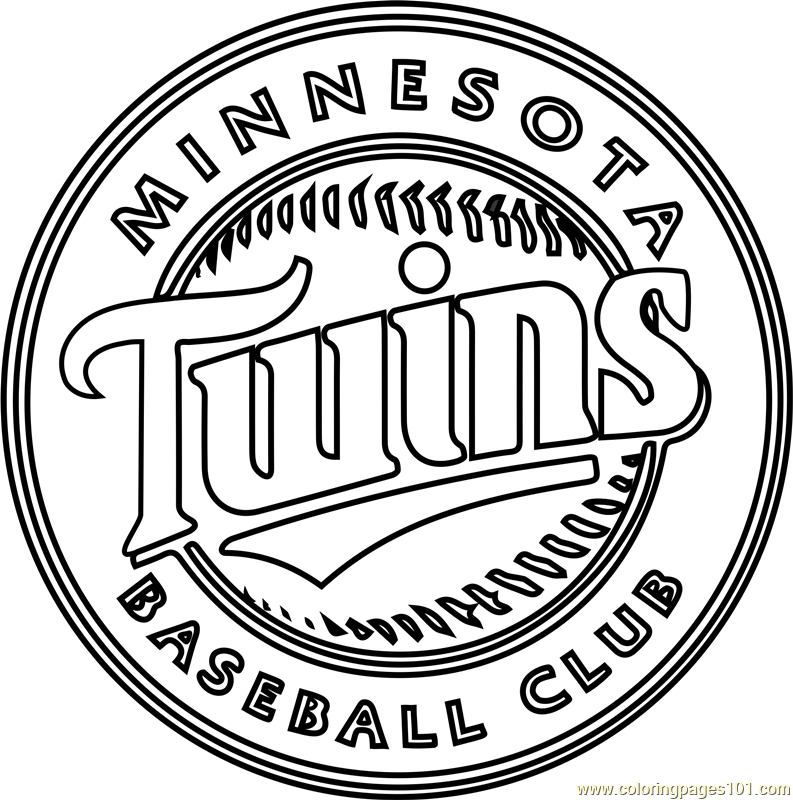 793x800 Minnesota Twins Logo Coloring Page