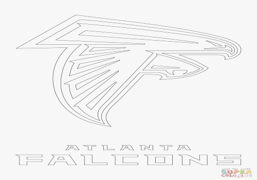 500x350 Atlanta Falcons Coloring Pages Beautiful Atlanta Falcons Logo
