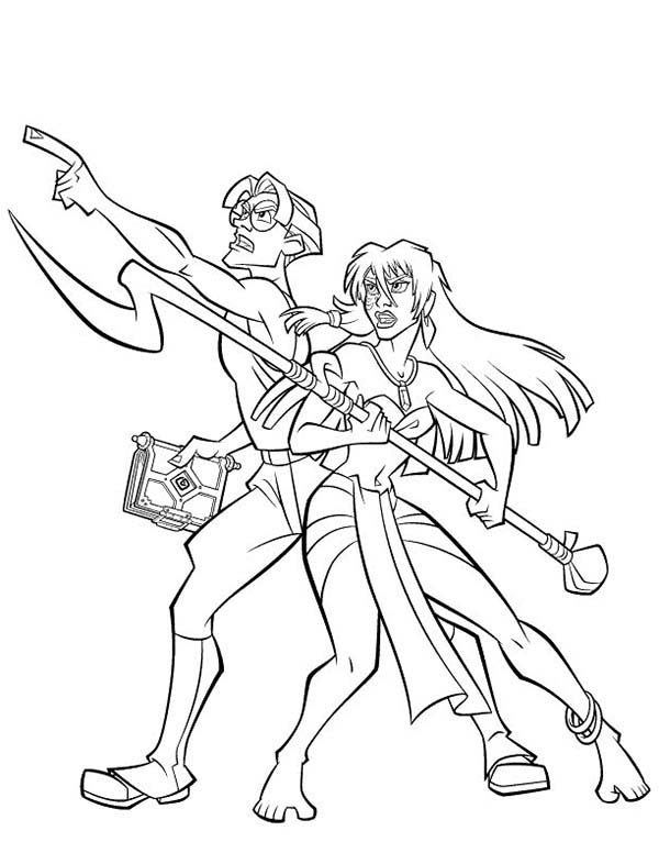 600x776 Atlantis The Lost Empire Couple Milo And Kida Coloring Pages