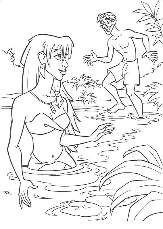 567x794 Disney Atlantis Kida Coloring Pages