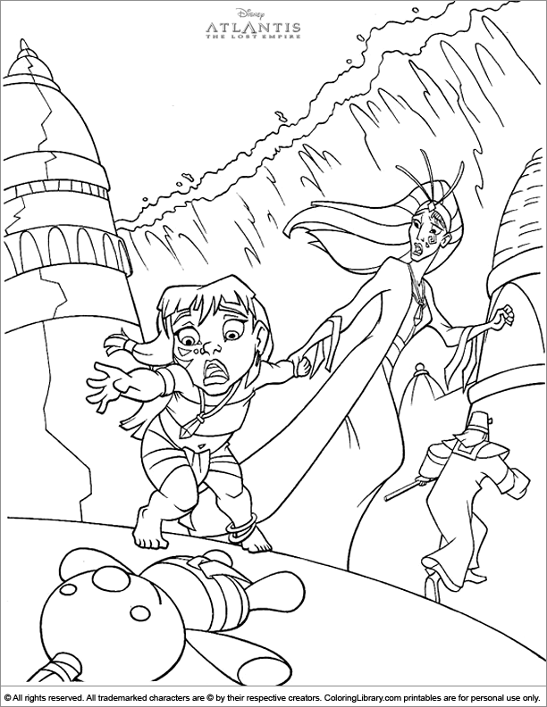 612x792 The Lost Empire Coloring Picture