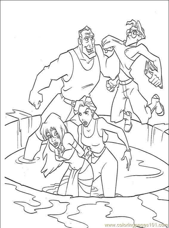 567x766 Atlantis The Lost Empire Coloring Page Coloring Pages