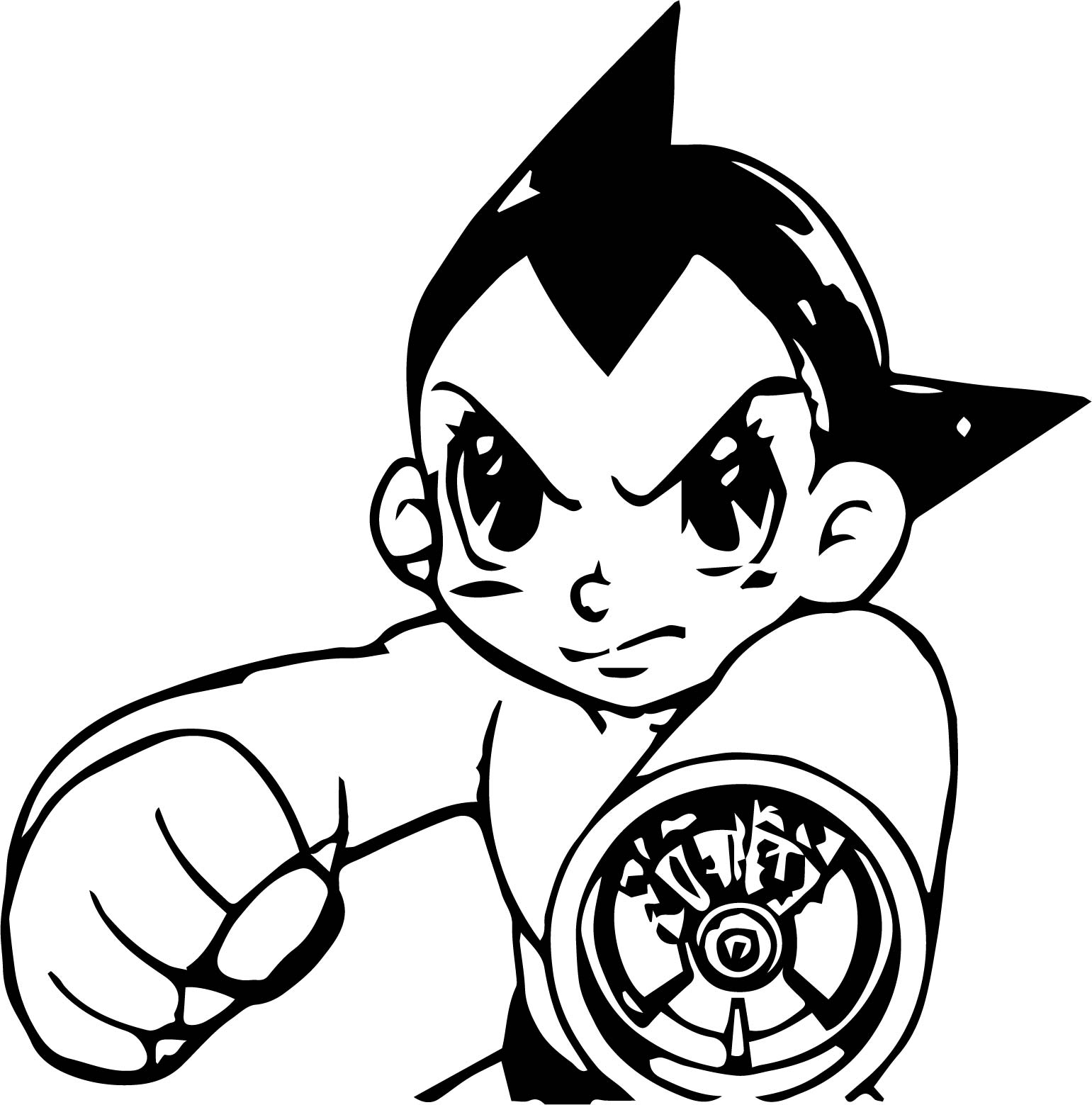 1541x1559 Astro Boy Tetsuwan Atom Manga Bang Coloring Page Wecoloringpage