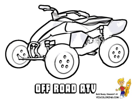 440x330 Four Wheeler Coloring Pages Pictures To Pin On , 4