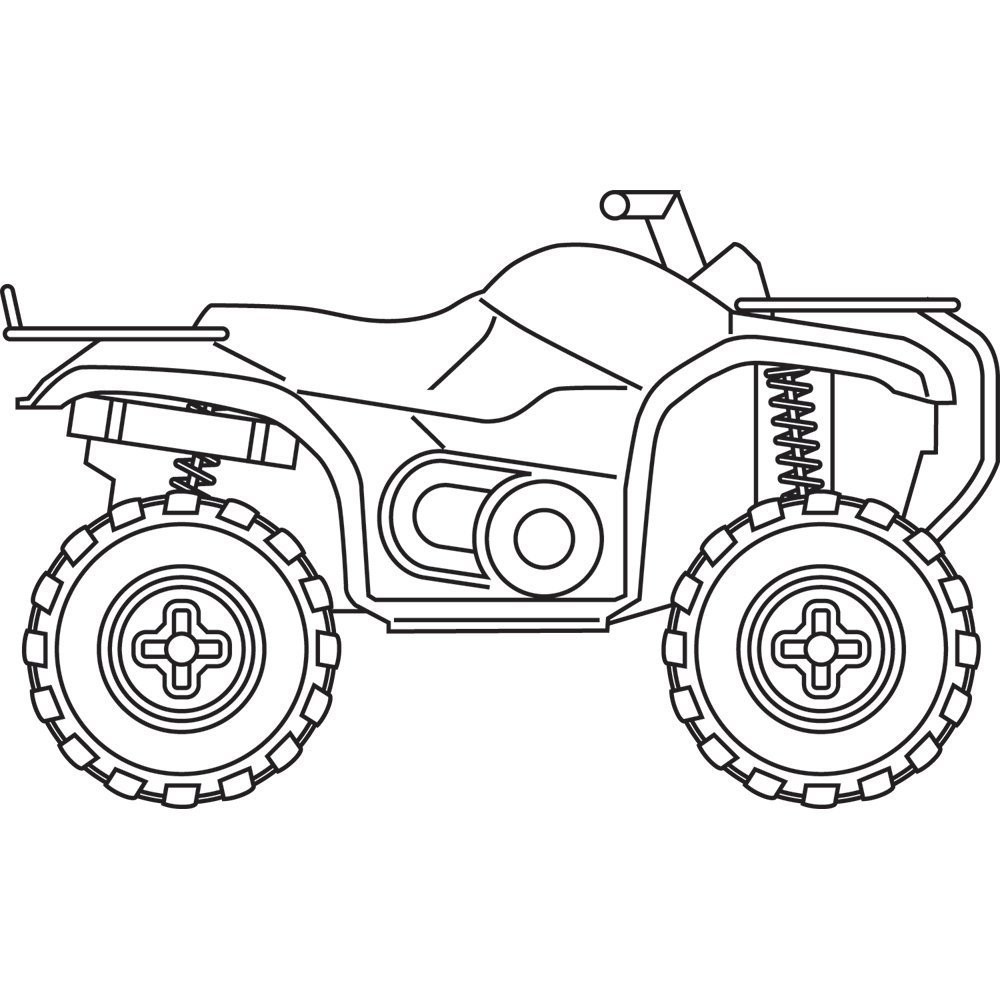1000x1000 Brawny Atv Coloring Pages Atv