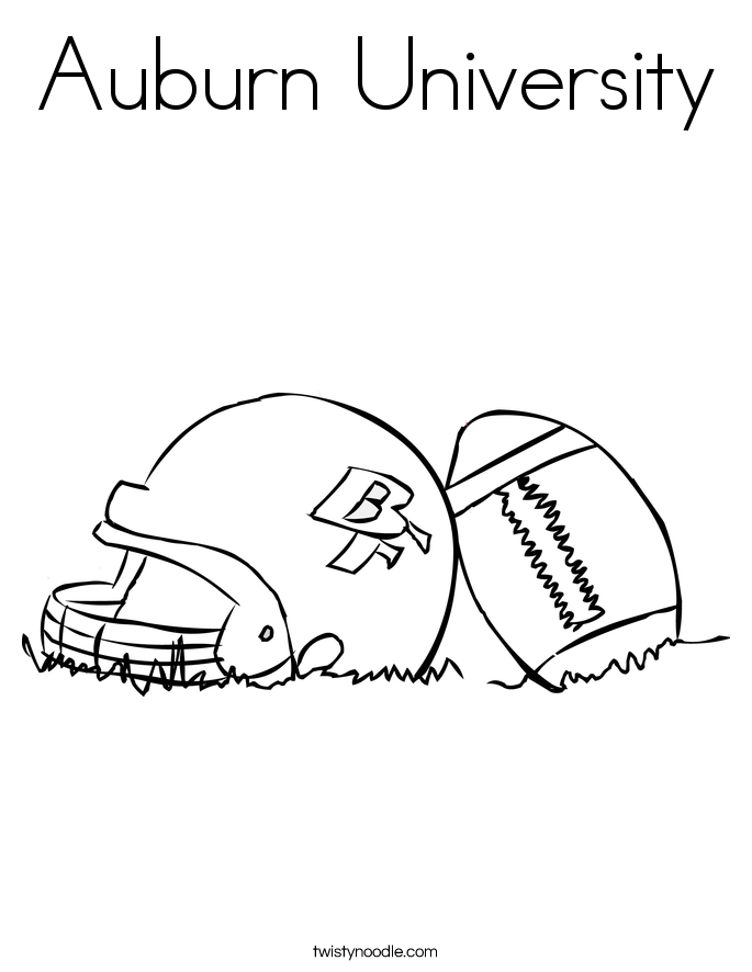 685x886 Auburn University Coloring Page