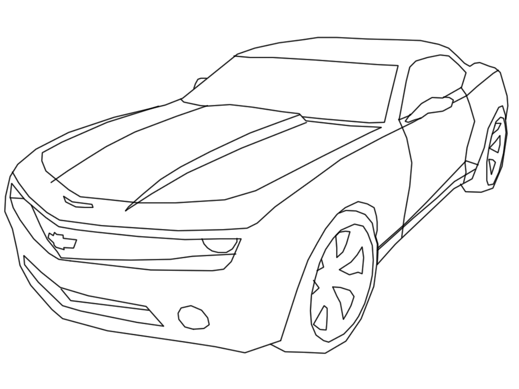 1024x768 Camaro Car Coloring Pages
