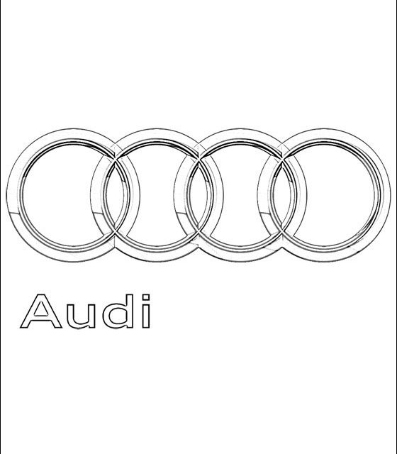 560x640 Coloring Pages Audi