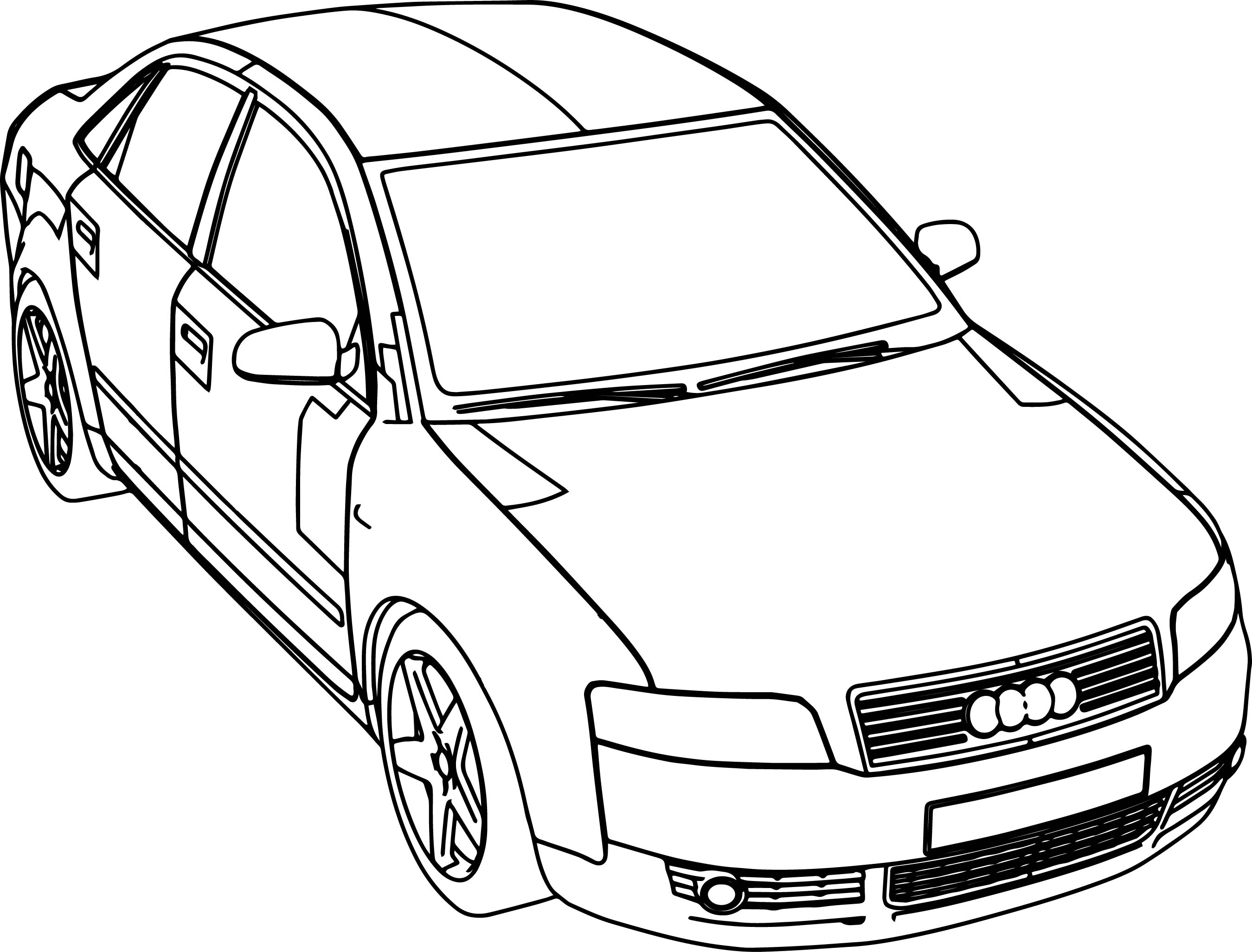 2699x2052 Audi A4 Coloring Pages