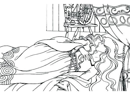 518x381 Sleeping Beauty Coloring Pages Disney Sleeping Beauty Colouring