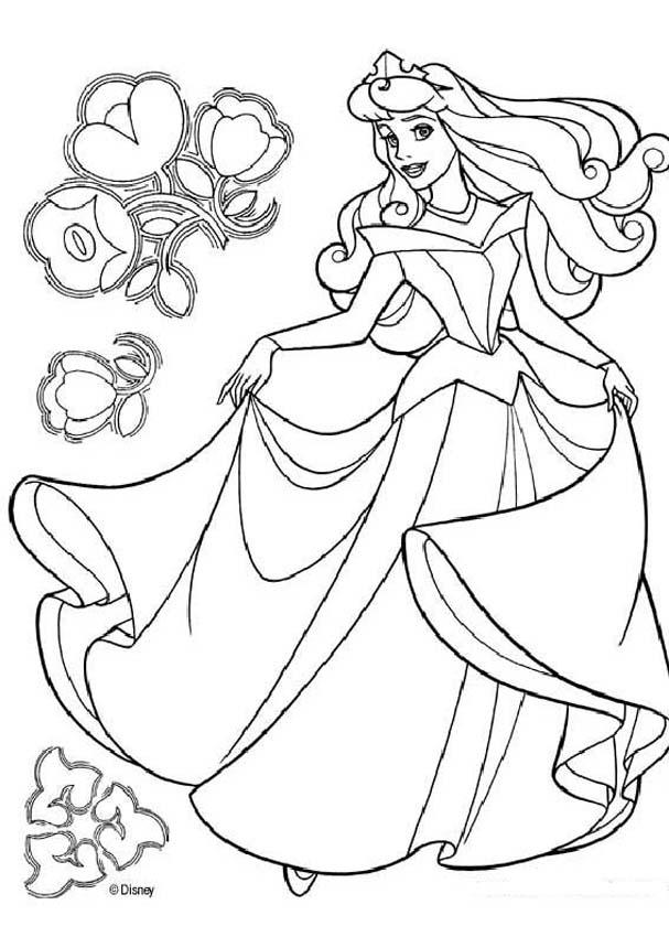 607x850 Sleeping Beauty Coloring Pages