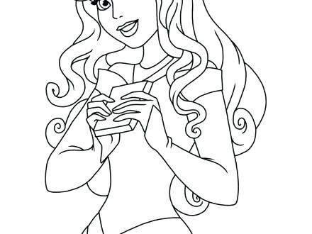440x330 Aurora Coloring Pages Princess Aurora In Sleeping Beauty Coloring