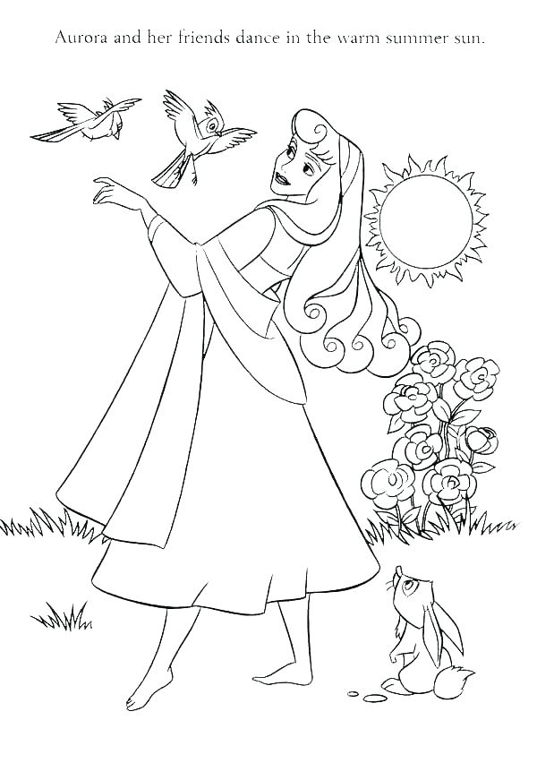 600x852 Sleeping Beauty Coloring Pages Icontent