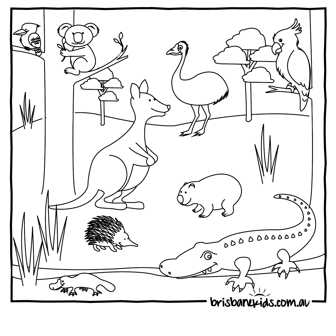 1292x1292 Australia Coloring Pages Page For Kids Inside