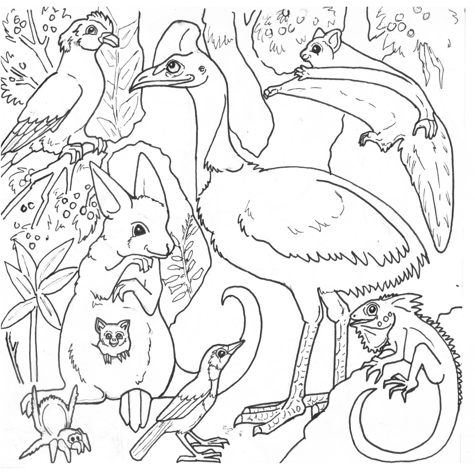 1600x1600 The Daily Art Of Lemurkat Colouring Pages Colouring