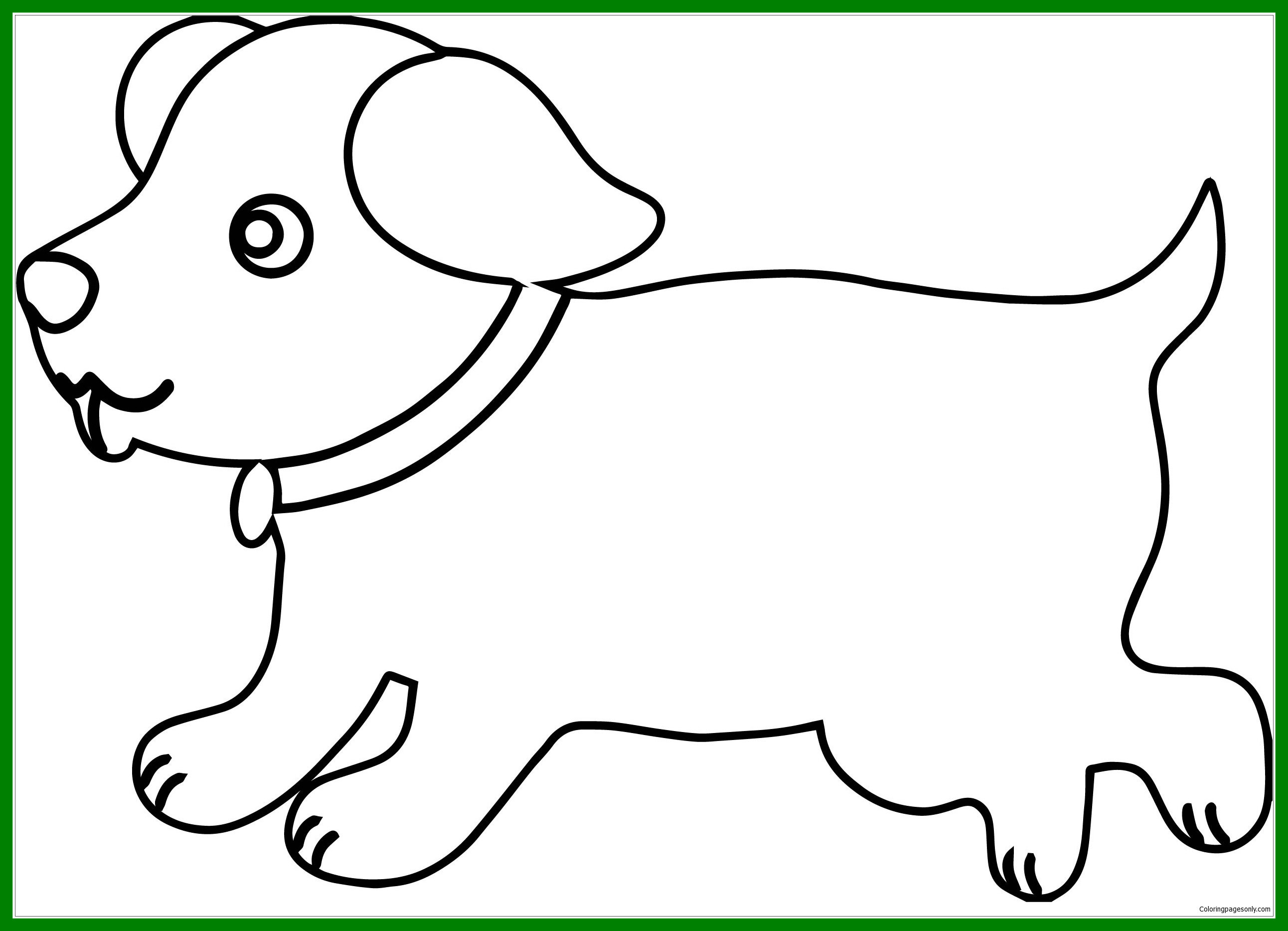 2584x1867 Astonishing Puppy Outline Dog Coloring Page Online Of Ideas