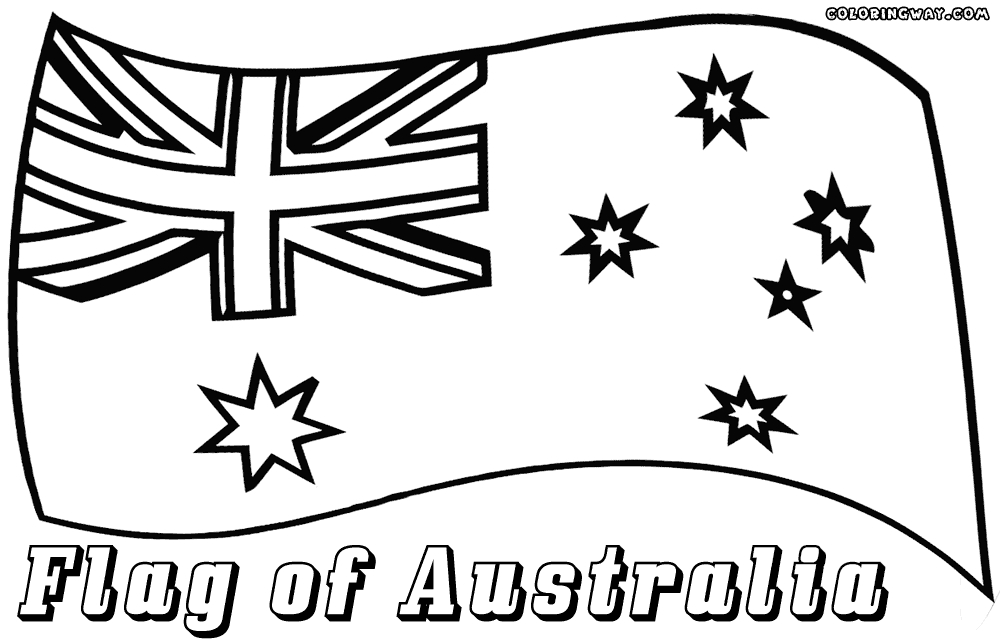 1000x644 20 Australia Flag Coloring Page Images Free Coloring Pages