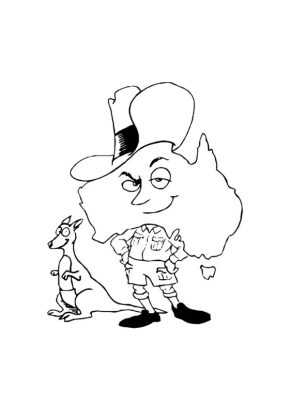 290x394 Australia Australia Flag Coloring Page, Australia Coloring Page
