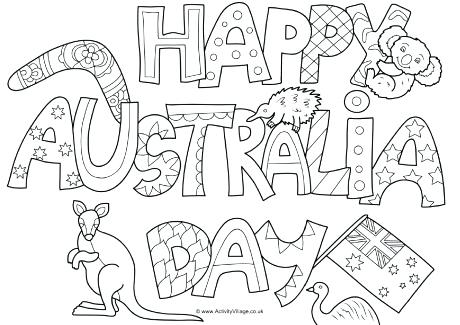 460x325 Australian Coloring Pages