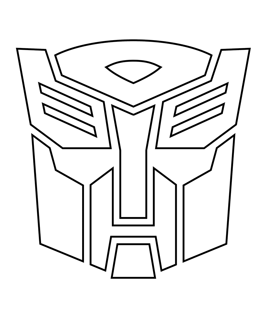 1024x1200 Autobot Shield Coloring