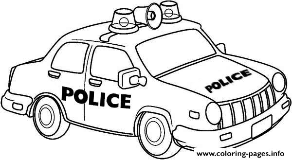 600x329 Police Vehicles Coloring Pages
