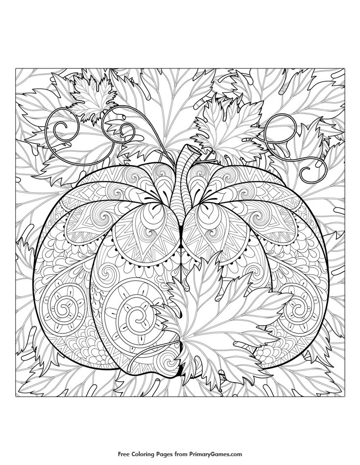 Autumn Adult Coloring Pages