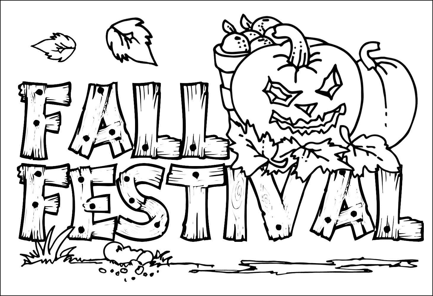 1462x1000 Printable Fall Coloring Pages
