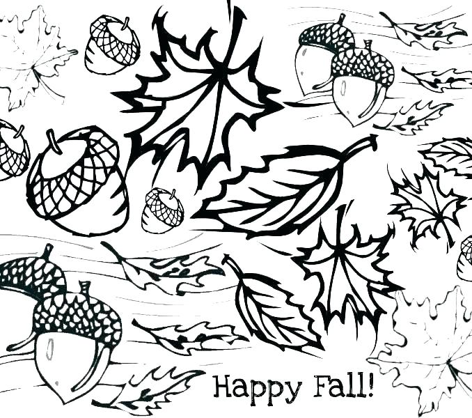 678x600 Autumn Printable Coloring Pages