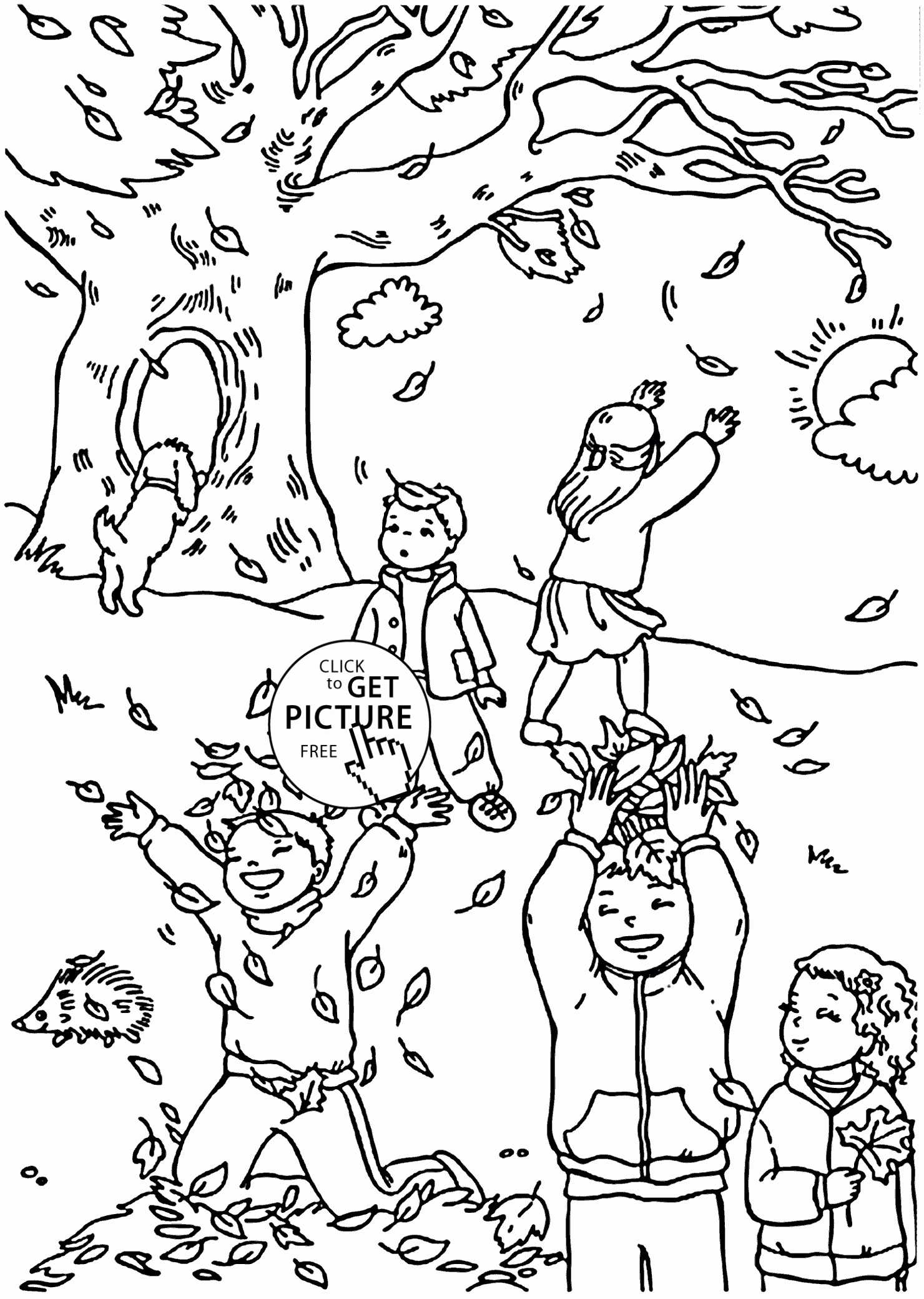 Autumn Coloring Pages For Kids
