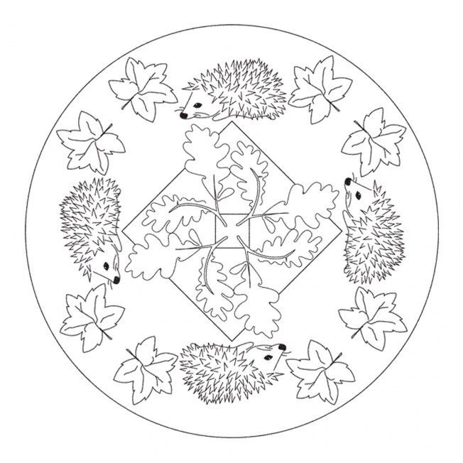 652x652 Fall Mandala Colorin Page (2) Crafts Mandala