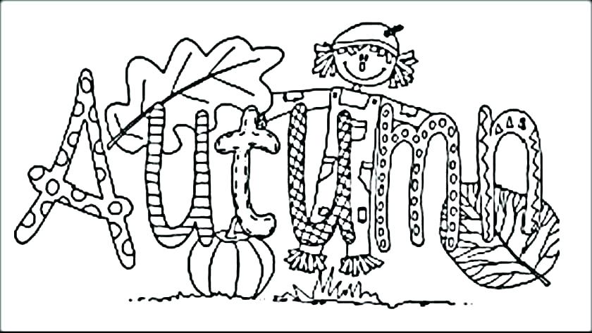 840x473 Coloring Pages Of Fall Coloring Pages For Autumn Fall Themed